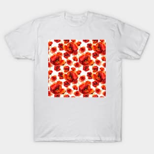 Red Poppies and bees T-Shirt